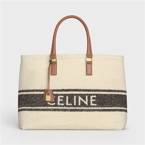 Celine Canvas Horizontal Gusset Cabas 